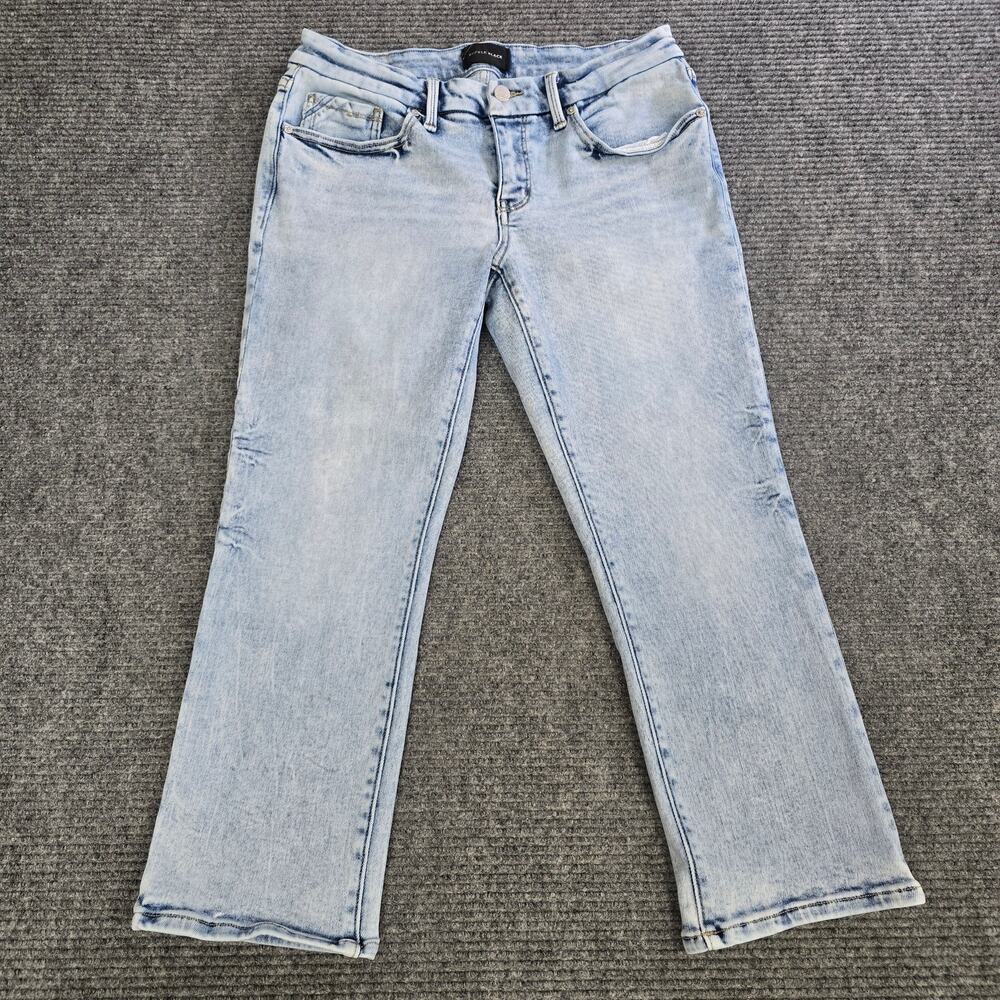 Buckle Black Fit No 13 Jeans Womens 31 Light Wash Cropped Stretch Denim